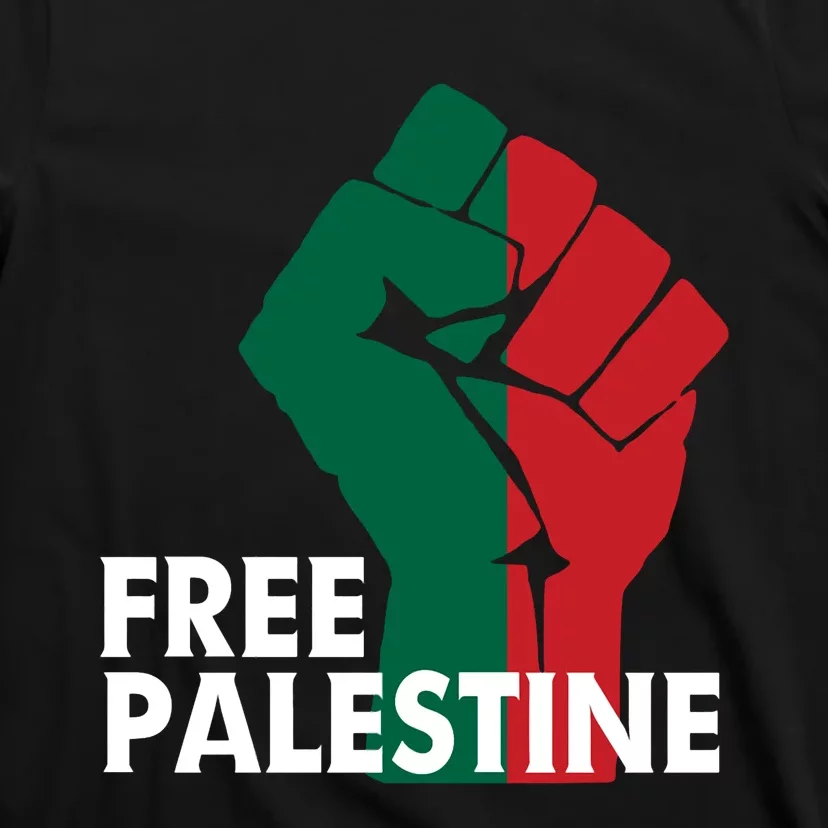 I Stand With Palestine Free Palestine Free Gaza Peace Flag T-Shirt