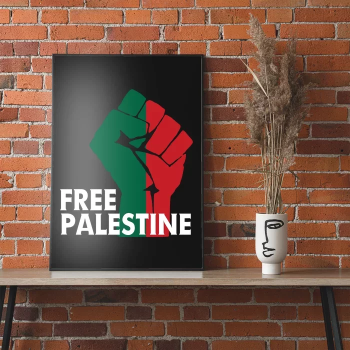 I Stand With Palestine Free Palestine Free Gaza Peace Flag Poster