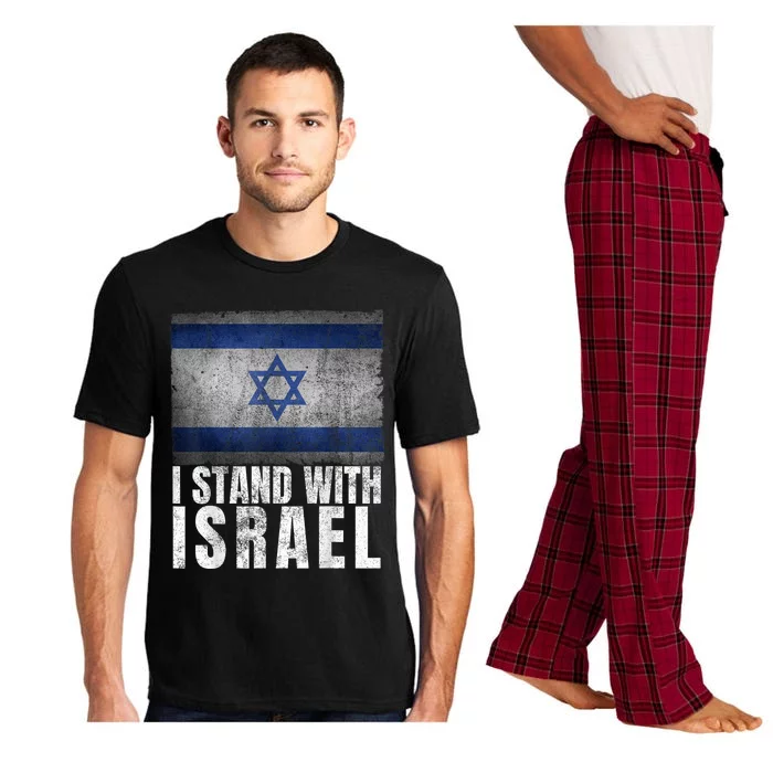 I Stand With Israel Shirt Jewish Gifts Heritage Israeli Flag Pajama Set