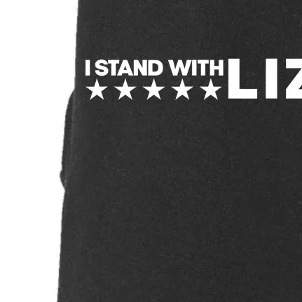 I Stand With Liz Support Liz Cheney Politic Doggie 3-End Fleece Hoodie