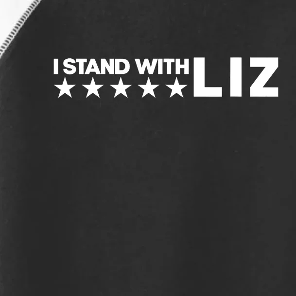 I Stand With Liz Support Liz Cheney Politic Toddler Fine Jersey T-Shirt