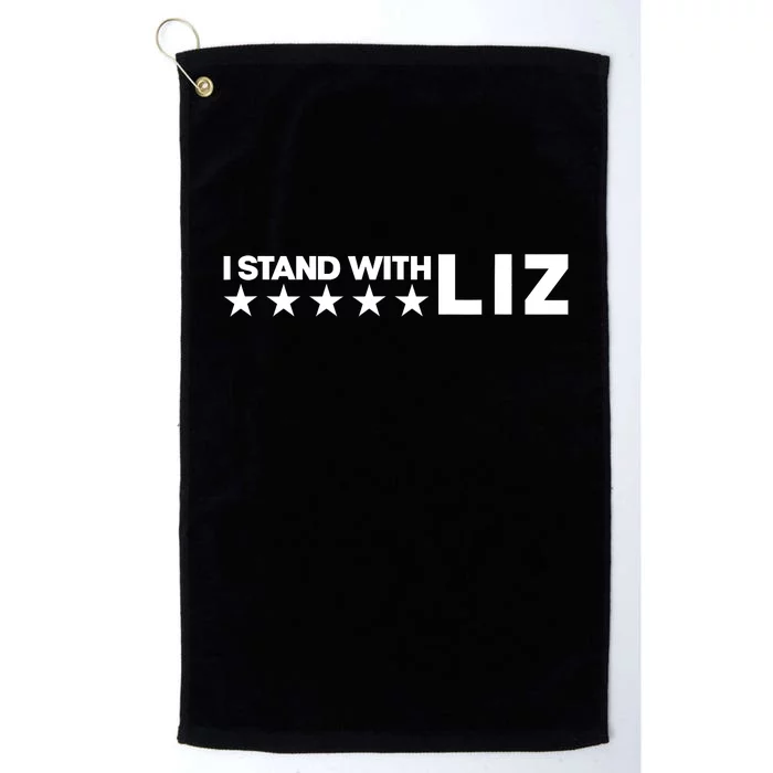 I Stand With Liz Support Liz Cheney Politic Platinum Collection Golf Towel