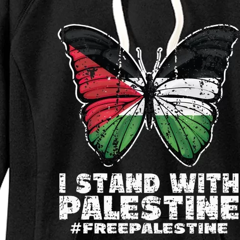 I Stand With Palestine For Their Freedom Free Palestine Women's Fleece Hoodie