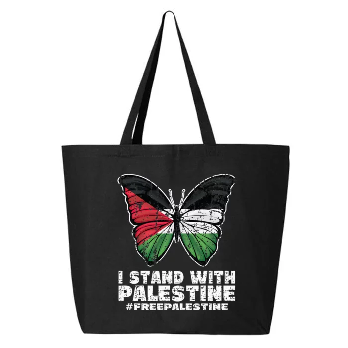 I Stand With Palestine For Their Freedom Free Palestine 25L Jumbo Tote