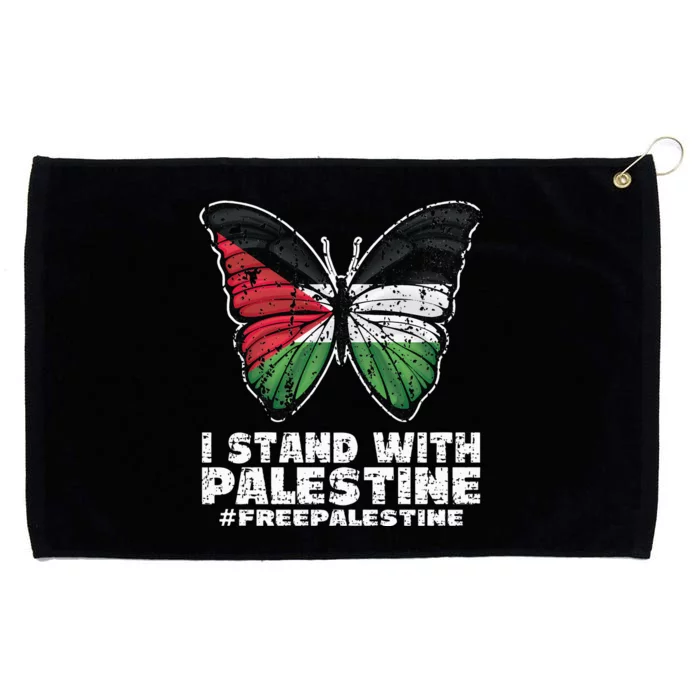 I Stand With Palestine For Their Freedom Free Palestine Grommeted Golf Towel