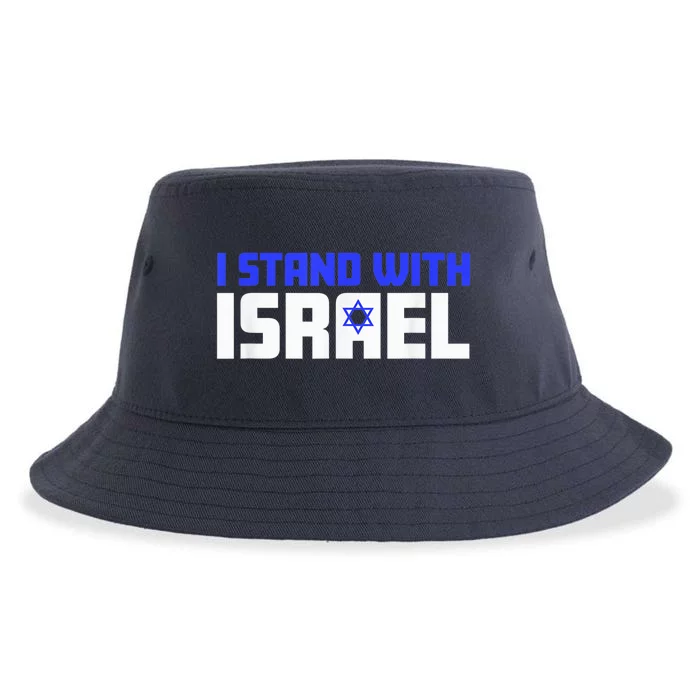 I Stand with Israel Support Shirt (Tee) Sustainable Bucket Hat