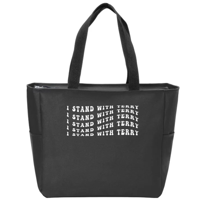 I Stand With Terry Vintage Election Zip Tote Bag