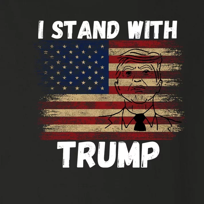 I Stand With President Trump Toddler Long Sleeve Shirt