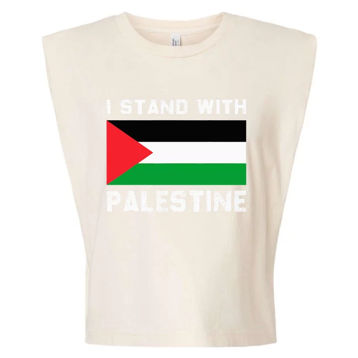 I Stand with Palestine Garment-Dyed Women's Muscle Tee