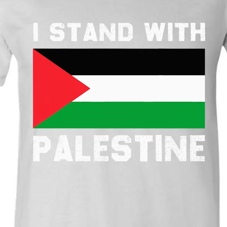 I Stand with Palestine V-Neck T-Shirt