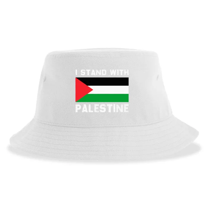 I Stand with Palestine Sustainable Bucket Hat