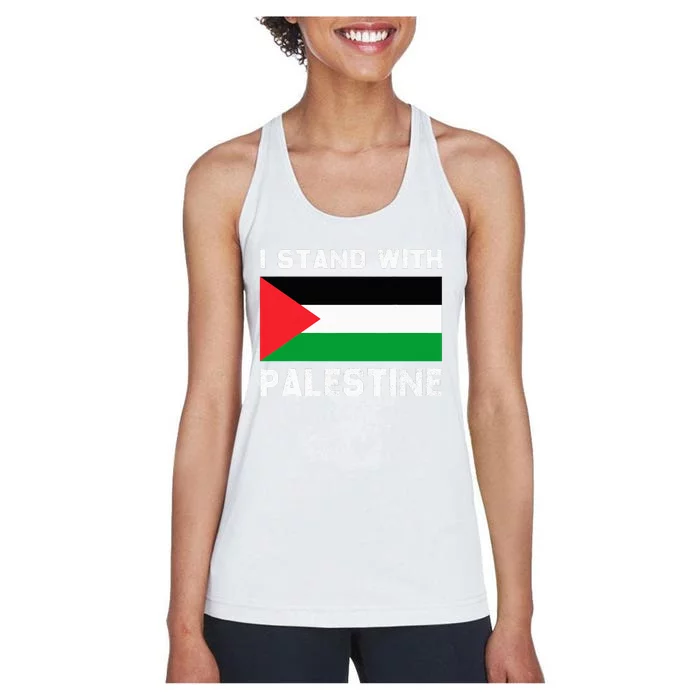 I Stand with Palestine Women's Racerback Tank