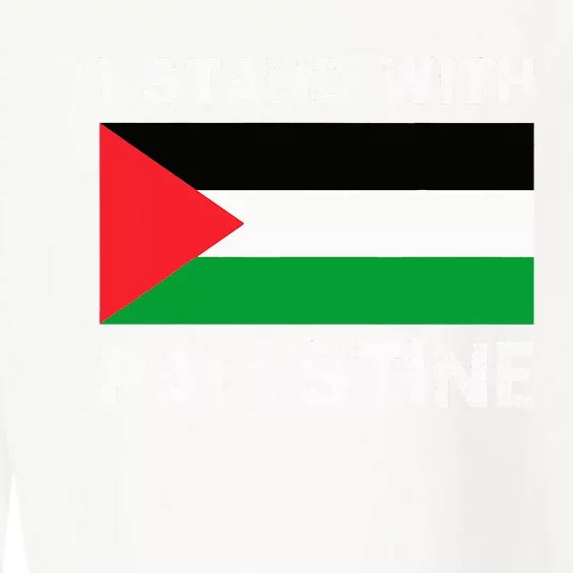 I Stand with Palestine Cropped Pullover Crew