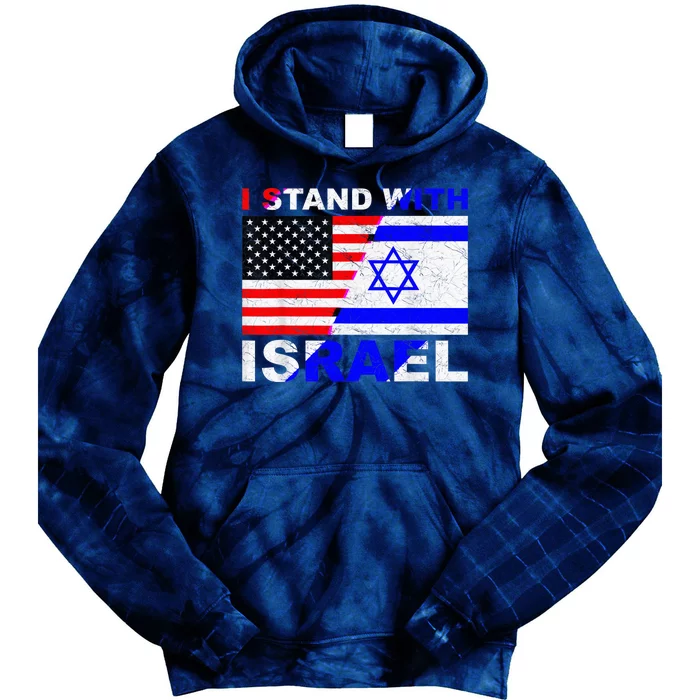 I Stand With Israel, Israeli Palestinian Conflict Pro Israel Tie Dye Hoodie