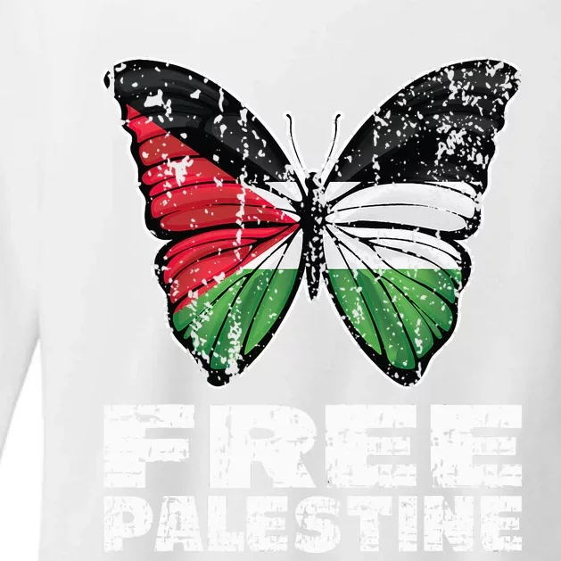 I Stand With Palestine For Their Freedom Free Palestine Womens CVC Long Sleeve Shirt