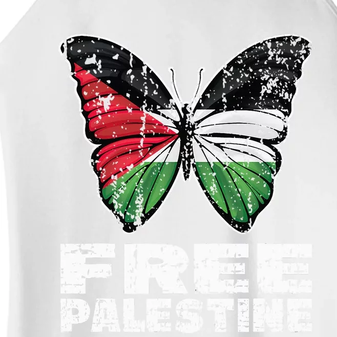 I Stand With Palestine For Their Freedom Free Palestine Women’s Perfect Tri Rocker Tank