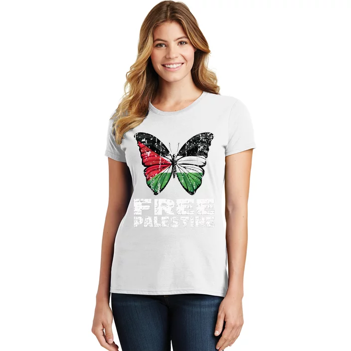 I Stand With Palestine For Their Freedom Free Palestine Women's T-Shirt