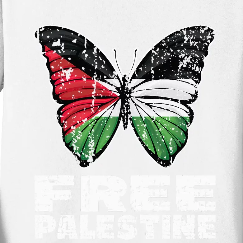 I Stand With Palestine For Their Freedom Free Palestine Kids Long Sleeve Shirt