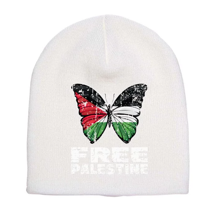 I Stand With Palestine For Their Freedom Free Palestine Short Acrylic Beanie