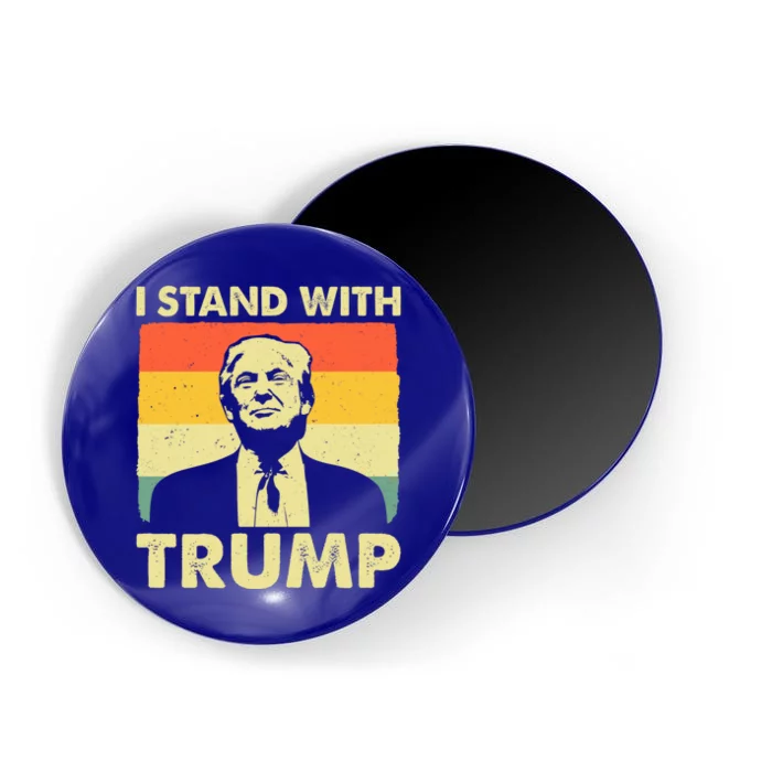 I Stand With Trump Supporter Patriotic Vintage Retro Meaningful Gift Magnet