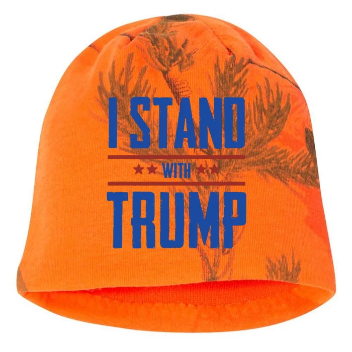 I Stand With Trump 2024 Kati - Camo Knit Beanie