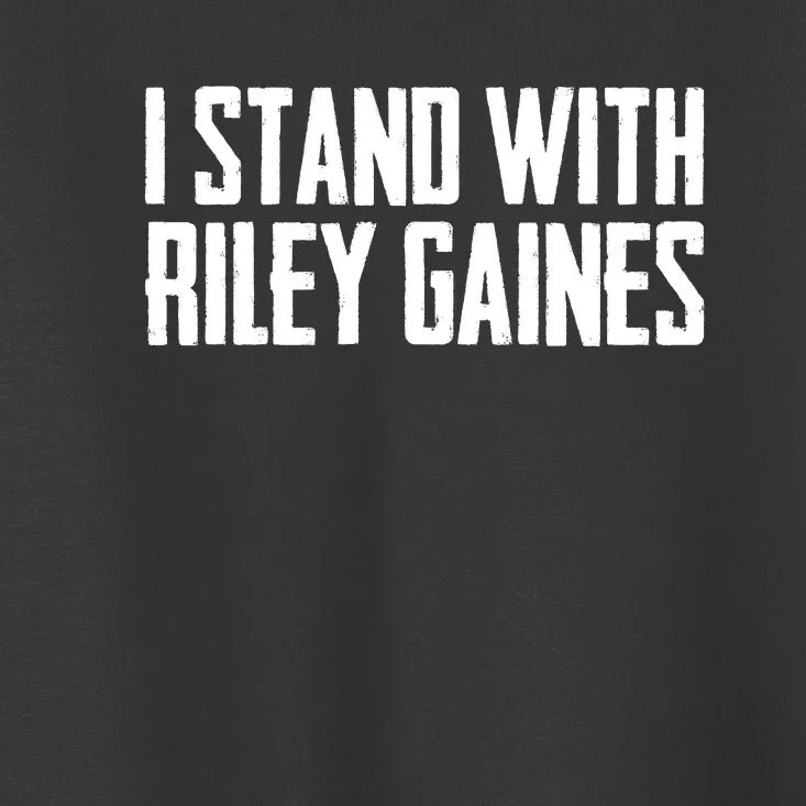 I Stand With Riley Gaines | Save Women's Sports Toddler T-Shirt