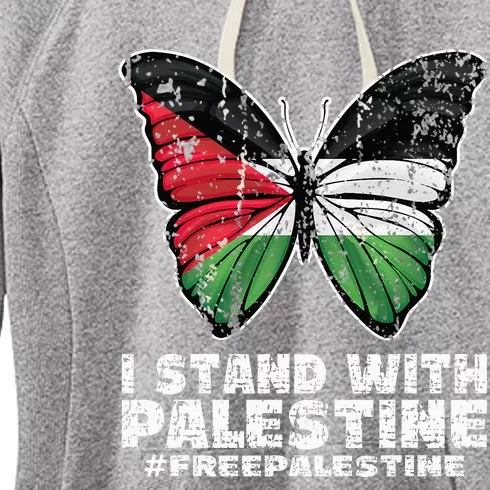 I Stand With Palestine For Their Freedom Free Palestine Women's Fleece Hoodie