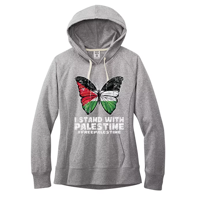 I Stand With Palestine For Their Freedom Free Palestine Women's Fleece Hoodie