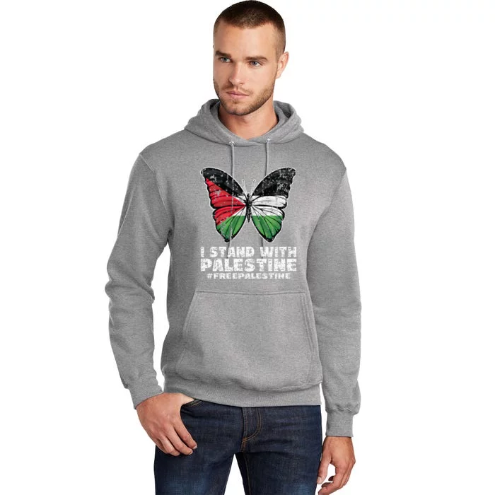 I Stand With Palestine For Their Freedom Free Palestine Tall Hoodie