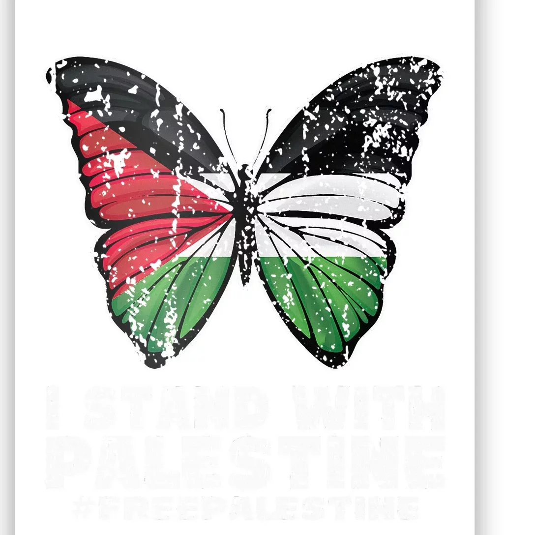 I Stand With Palestine For Their Freedom Free Palestine Poster