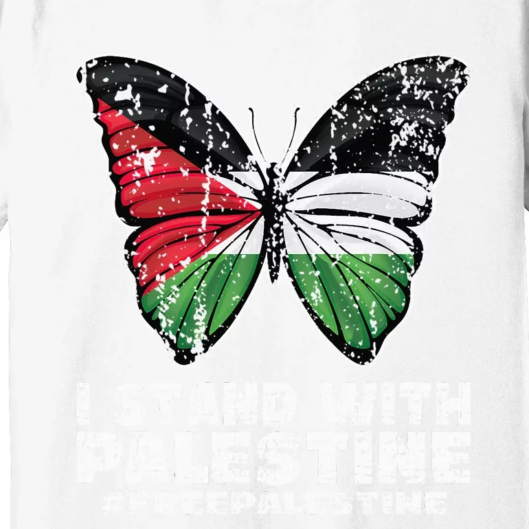 I Stand With Palestine For Their Freedom Free Palestine Premium T-Shirt