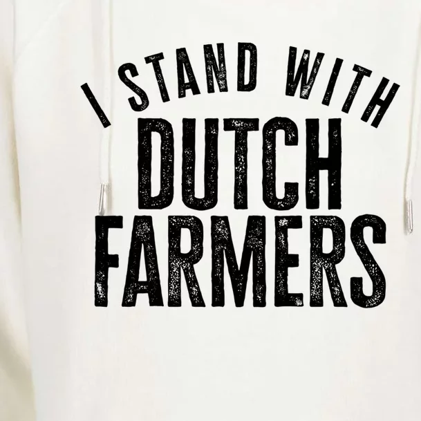 I Stand With Dutch Farmers Netherlands Protest Dutch Flag Cool Gift Womens Funnel Neck Pullover Hood