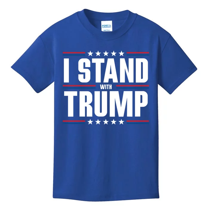 I Stand With Trump: 2024 Election Support Great Gift Kids T-Shirt