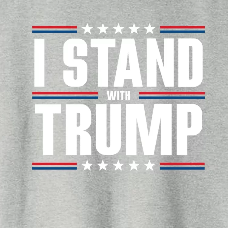 I Stand With Trump: 2024 Election Support Great Gift Women's Crop Top Tee