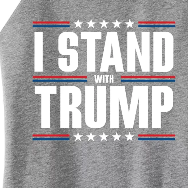 I Stand With Trump: 2024 Election Support Great Gift Women’s Perfect Tri Rocker Tank