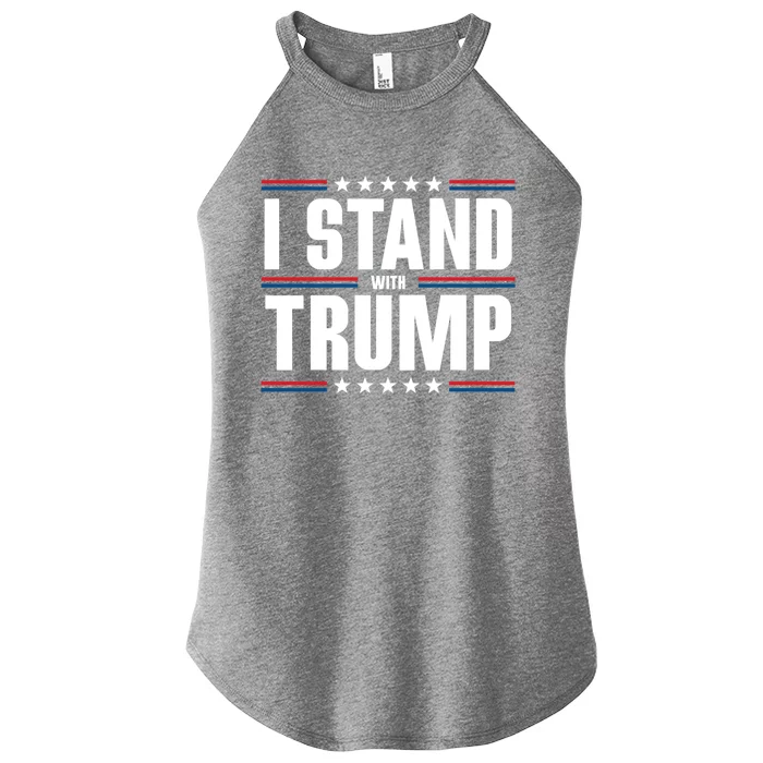 I Stand With Trump: 2024 Election Support Great Gift Women’s Perfect Tri Rocker Tank