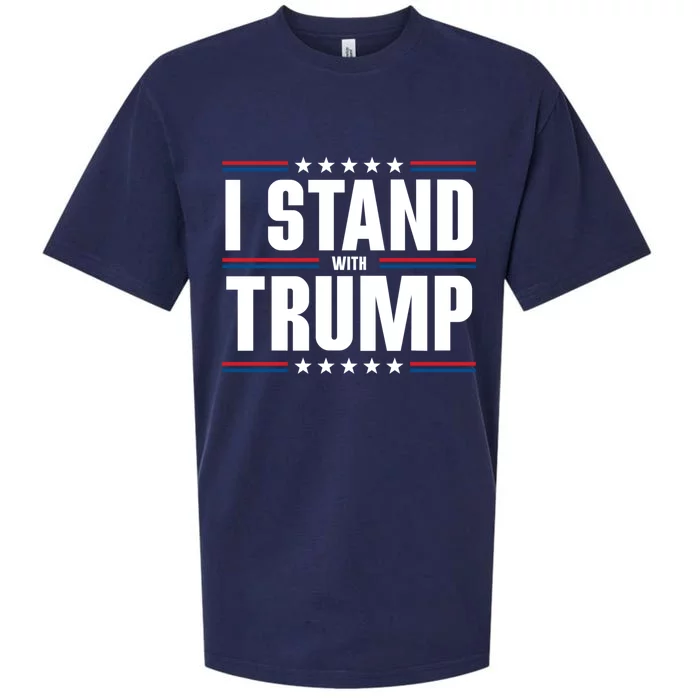 I Stand With Trump: 2024 Election Support Great Gift Sueded Cloud Jersey T-Shirt