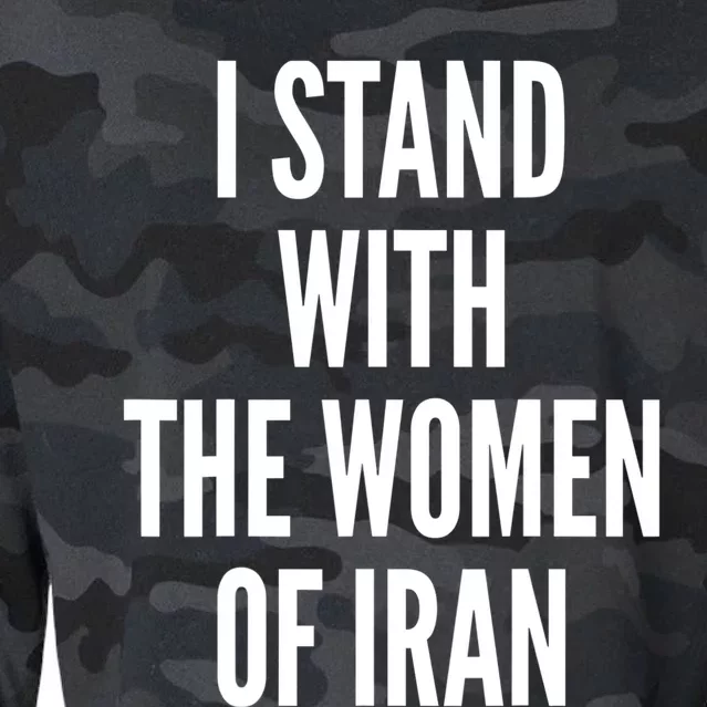 I Stand With The Women Of Iran Iranian Flag, #Freeiran FIST Cropped Pullover Crew