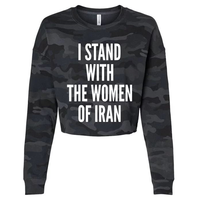 I Stand With The Women Of Iran Iranian Flag, #Freeiran FIST Cropped Pullover Crew