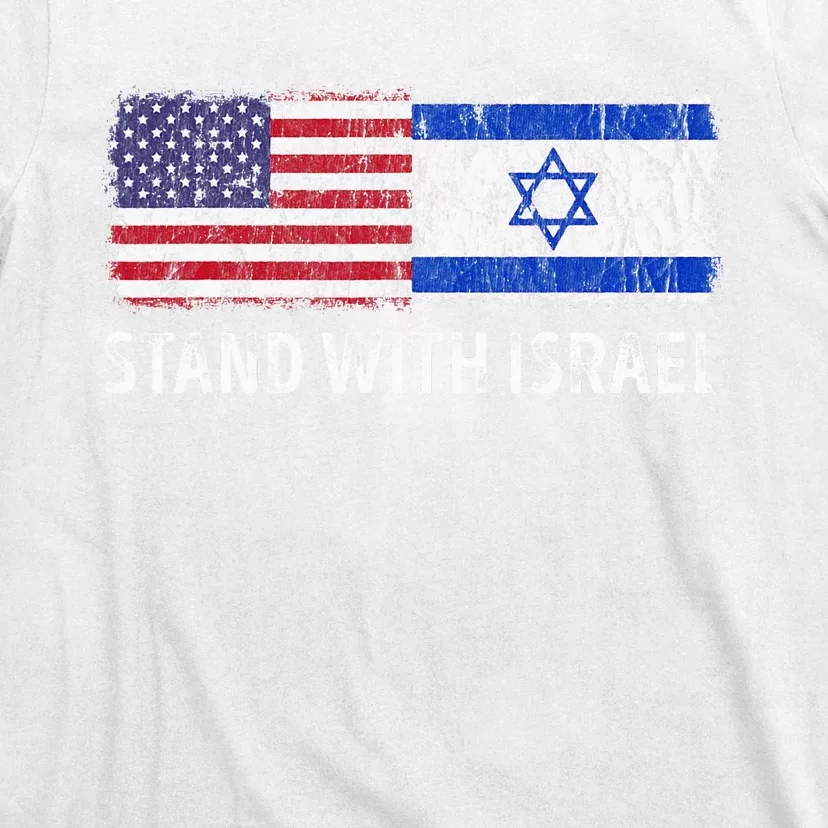 I Stand With Israel USA Israeli Flag Jewish T-Shirt