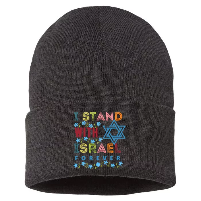 I Stand With Israel Forever/ Christians Supporting Jewish Sustainable Knit Beanie