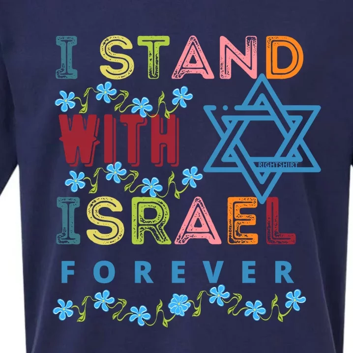 I Stand With Israel Forever/ Christians Supporting Jewish Sueded Cloud Jersey T-Shirt