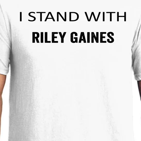 I Stand With Riley Gaines Support Womens Sports Pajama Set