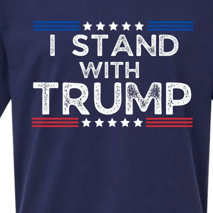 I Stand With President Trump Sueded Cloud Jersey T-Shirt