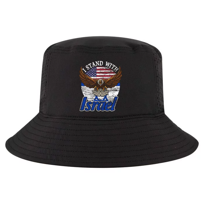 I Stand With Israel Eagle Flag Design Cool Comfort Performance Bucket Hat