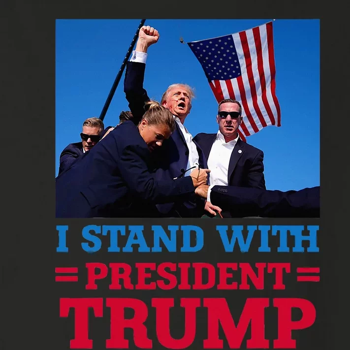 I Stand With President Trump After The Shooting At His Rally Toddler Long Sleeve Shirt