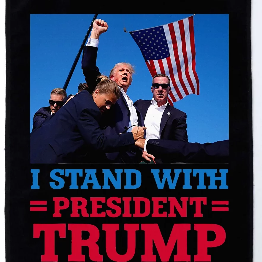 I Stand With President Trump After The Shooting At His Rally Platinum Collection Golf Towel