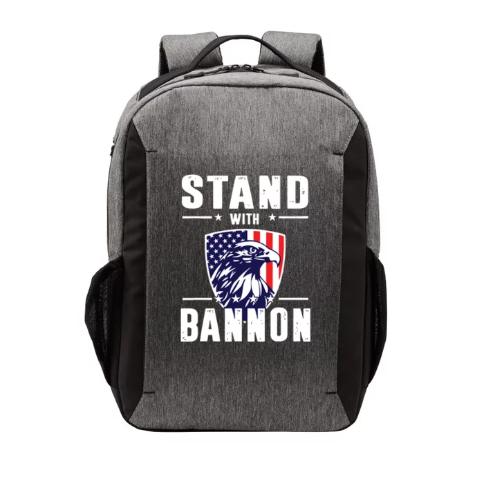 I Stand With Bannon Patriotic Vector Backpack