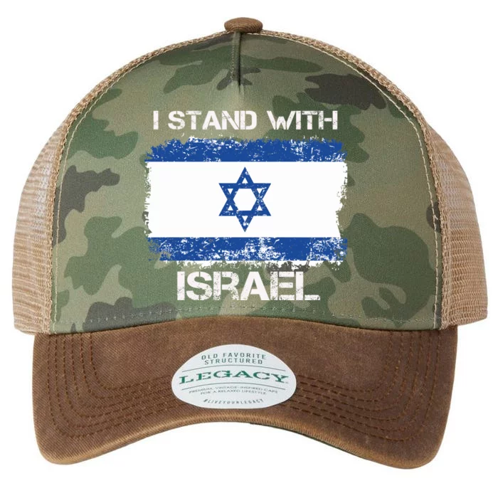 I Stand With Israel Support Israel Love Israeli Brotherhood Legacy Tie Dye Trucker Hat