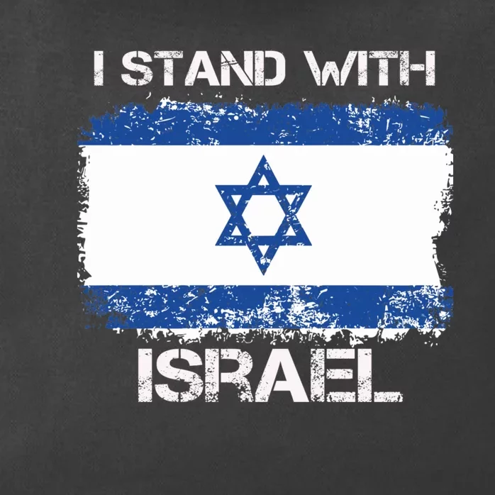 I Stand With Israel Support Israel Love Israeli Brotherhood Zip Tote Bag